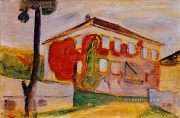 enredadera roja 1900 Edvard Munch Pinturas al óleo